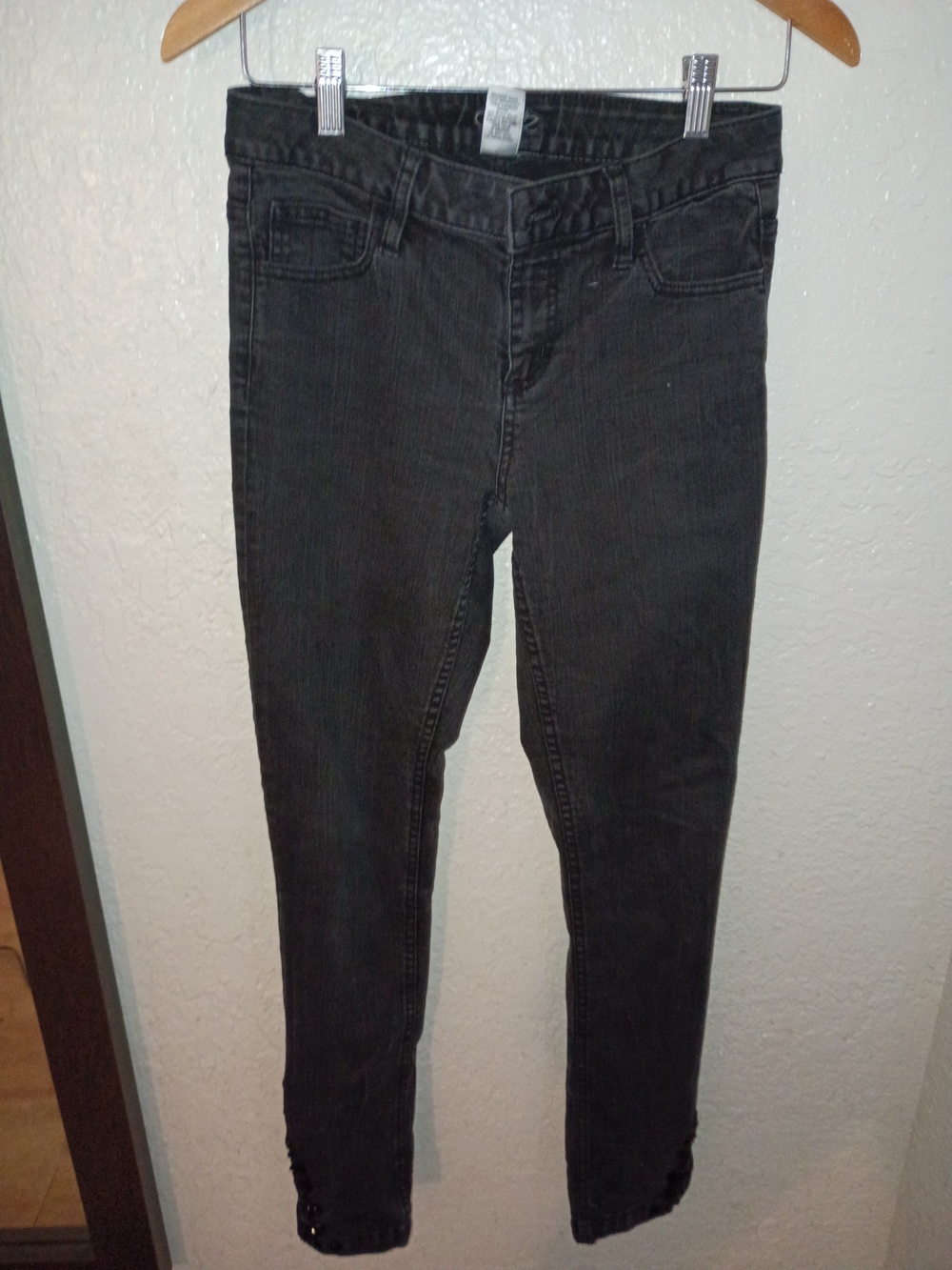 Jeweled High-Rise Skinny Jeans